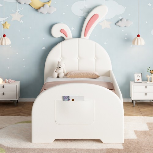 Kids single bed - single, rabbit-shaped