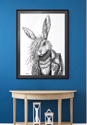 Signed unframed black - unframed,
