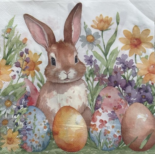 Easter rabbit single paper - x,