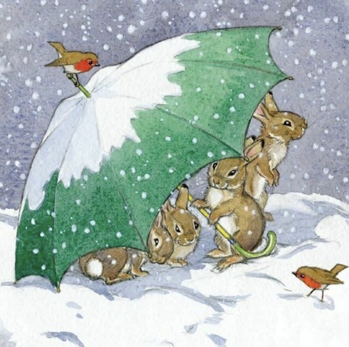 Rabbits umbrella charity - umbrella,