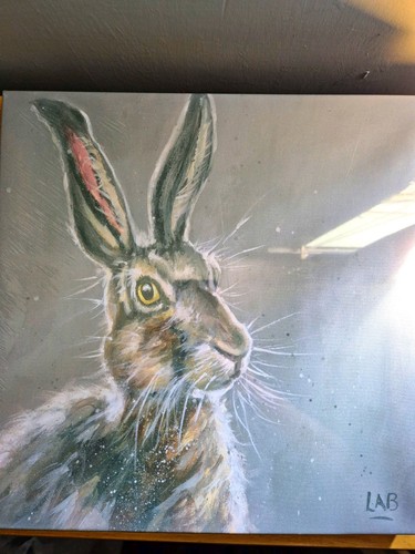 Rabbit animal painting - rabbit, on