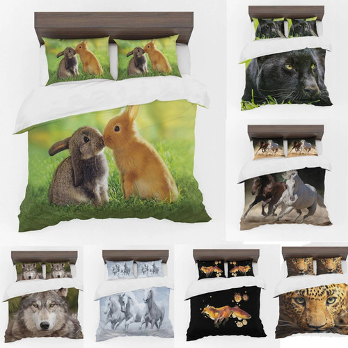 Printed duvet cover set - printed,
