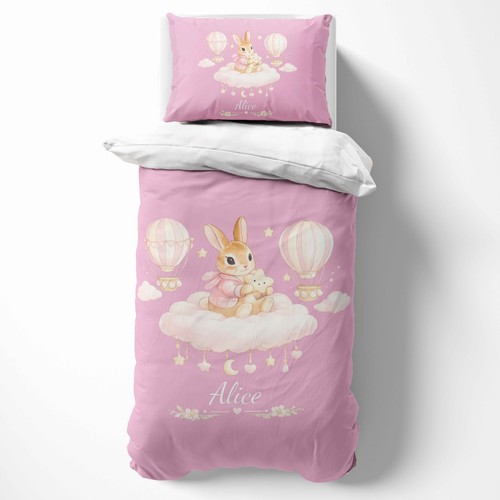 Personalised pink bunny rabbit - pink,