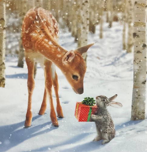 Snowy forest friends - snowy, ~
