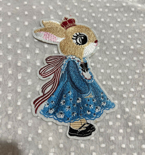 Embroidered rabbit girl - rabbit,