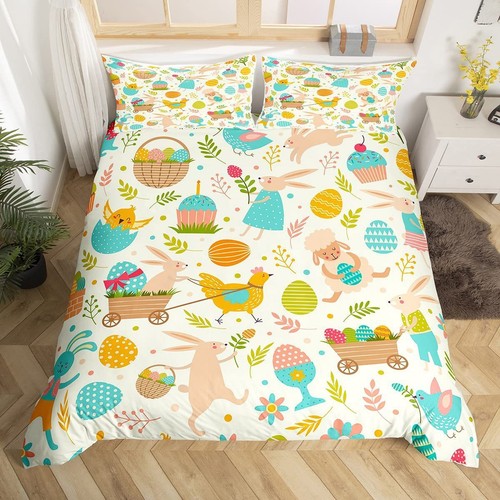 Rabbit easter egg duvet quilt - duvet,