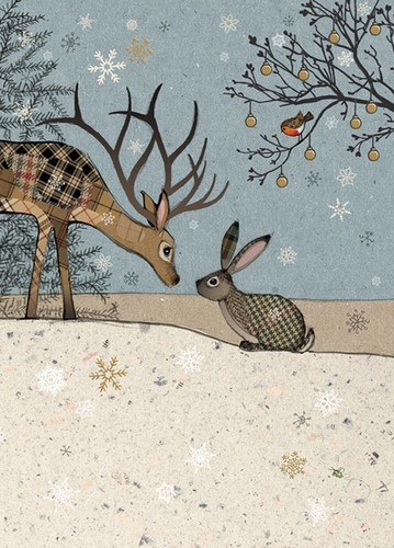 Bug art christmas card - christmas,