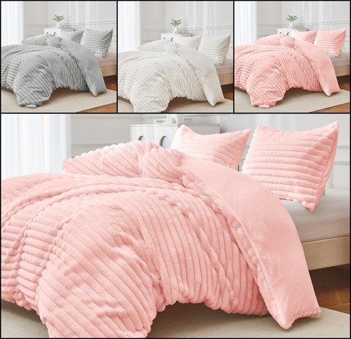 Soft rabbit faux fur - fur, stripe