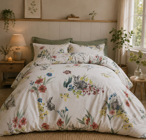 Next floral bunnies single - floral,