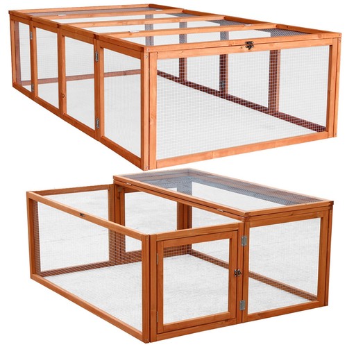 Wooden run rabbit guinea pig - rabbit,