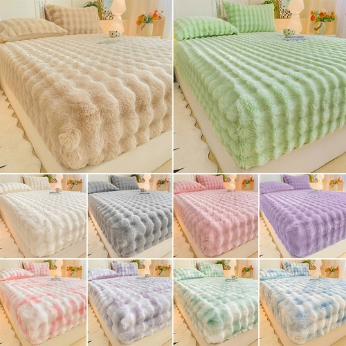 Thickened faux rabbit - fur, bed