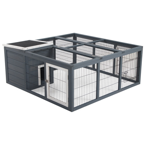 Pawhut rabbit run small animal - small,