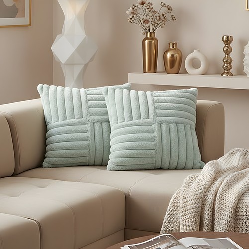 Pack faux rabbit fur - 2, throw